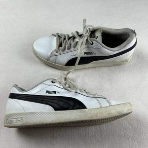 Puma Damen Weiß Schwarz Classic Court Sneaker Größe 8 US EU 38,5 - Bild 1 von 6