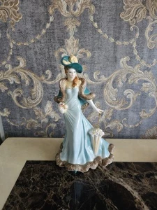 Royal Worcester Figurine 'Ascot Lady' High Society Collection By Richard Moore - Picture 1 of 7