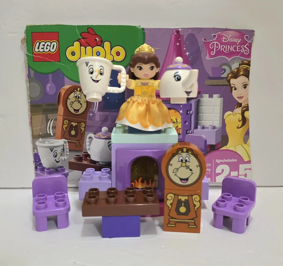 LEGO Duplo 10877 Belle’s Tea Party Set Disney Princesa Retirada - ¡No Completo!  Foto 1 de 4