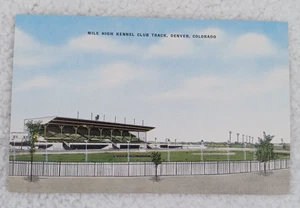 Postcard Mile High Kennel Club Track Denver Colorado Linen Unposted c1930s - Picture 1 of 2