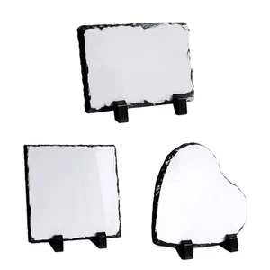 Sublimations Slates Rock Blanks Heart Stone Slates Desktop Souvenir Design - Picture 1 of 11