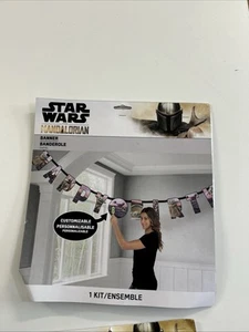 NEW Disney Star Wars The Mandalorian 10.5 Foot Long W/ 10” Letters Party Banner - Picture 1 of 1