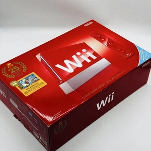 Nintendo Wii Console Red Super Mario Bros. 25th Anniversary Edition MotionPlus - Picture 1 of 20