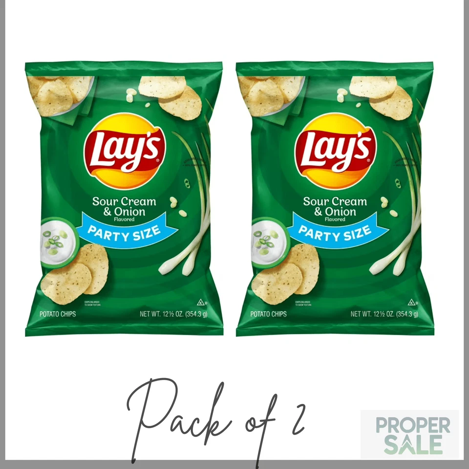 Lay's Sour Cream & Onion Flavored Potato Chips 30ct 1 Oz Exp Jan 28 2020