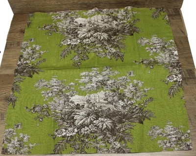 Pottery Barn French Country Toile fabric Decorative Cloth Napkins Set 4 - Image 1 of 4