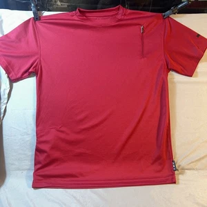 SCOTTeVEST Herren Large Rot Shirt Kurzarm T-Shirt Reißverschlusstasche TEC - Bild 1 von 7