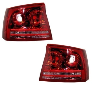 For 06 07 08 Dodge Charger, Left & Right Taillight Taillamp Light Lamp Pair L+R - Picture 1 of 1