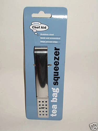 Chef Aid Stainless Steel Tea Bag Tongs Tweezers W1912CS - Image 1 of 1