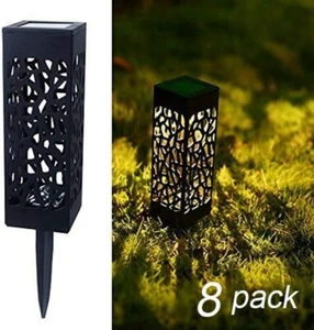 8 Pack Solar Pathway Lights Patio Lawn Yard Driveway Landscape Christmas Holiday - Picture 1 of 11
