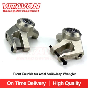 Vitavon SCX6 CNC Alu #7075 Front Knuckle for Axial SCX6 Trail Honcho titanium - Picture 1 of 4