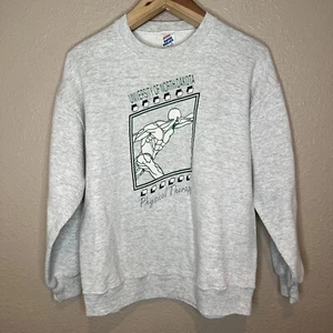 Vintage University of North Dakota Physical Therapy Grey Pullover/Sweater - Picture 1 of 10