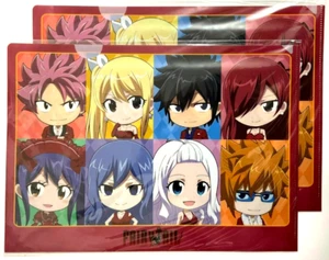 Fairy Tail Memorial Guild Party Clear File x2 Natsu Gray Lucy Erza Wendy Loke - Picture 1 of 2