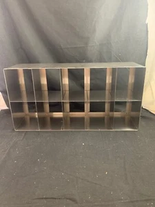 Laboratory Stainless Steel 10-Section Mult Well Plate Upright Freezer Rack - Picture 1 of 3