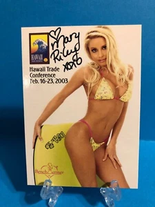 Benchwarmer 2003 Hawaii Trade Conference autograph card 1 Mary Riley - Picture 1 of 2