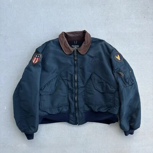 Alpha Industries 45/F Flyers Bomber Jacket MIL-J-5062 Military Vintage Mens XXL - Picture 1 of 17