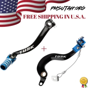 Tusk Brake Shift Lever 2006-09 Yamaha YZ450F YZ 450F Foot Shifter Pedal Set Blue - Picture 1 of 4
