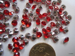 Cristal facetado diamante 4,5 mm rojo X 60 UNIDADES acrílico para pegar abalorio - Imagen 1 de 2