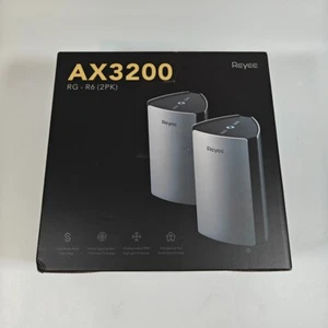 Reyee Whole Home Mesh WiFi System, AX3200 Smart WiFi 6 Router RG-R6 (2 Pack) - Picture 1 of 8