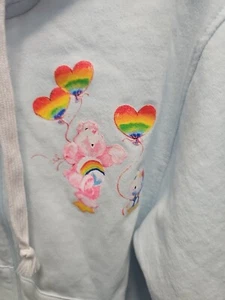Hello Kitty And Friends x Care Bears Graphic Hoodie Small Light Blue Pride - Picture 1 of 7