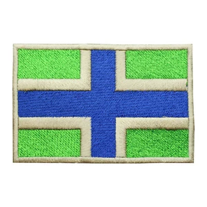 Parche de bandera del condado de Gloucestershire hierro en parche coser en insignia parche bordado - Imagen 1 de 1