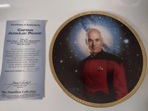 Hamilton Collection Star Trek Die nächste Generation Captain Jean-Luc Picard Platte - Bild 1 von 2