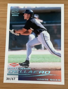 Tarjeta de novato Jason Dellaero #58 Pacific Crown Collection 2000 azul platino/67 - Imagen 1 de 2