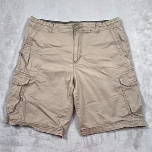Union Bay Shorts Mens 36 Waist Beige Faded Cargo Pockets Cotton Distressed Y2K - Picture 1 of 11