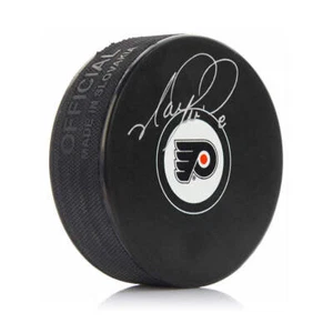 Mark Recchi Philadelphia Flyers Autographed Signed Hockey Logo Puck JSA PSA - Picture 1 of 1