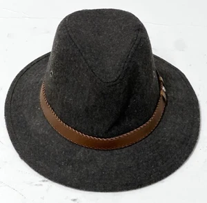 Stetson Men's Grey Wool All American Fedora Hat Size-Small/Medium - Picture 1 of 8