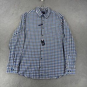 Johnnie O Shirt Mens Extra Large Blue Button Up Long Sleeve $148 JMWL 100450 NWT - Picture 1 of 10