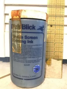 Dick Blick BLAU Textil SIEBDRUCK TINTE 1 Quart Vintage *NOS* - Bild 1 von 1