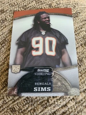 Pat Sims 2008 Bowman Sterling Rookie #24 Cincinnati Bengals  - Image 1 of 4