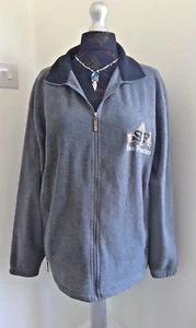 Unisex Grey Fleece Jacket XL Relaxed Fit 18-22 Long Sleeve San Francisco - Picture 1 of 5