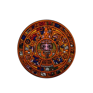 Classic Mayan Calendar Embroidered Hook and Loop Tactical Morale Patch FREE USA - Picture 1 of 1