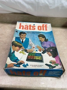 Vintage Hats Off Game INCOMPLETE 1967 Kohner Bros No 588 - Picture 1 of 17