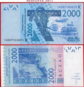 ESTADOS DE AFRICANA OCCIDENTAL K = SENEGAL 2000 2.000 FRANCOS 2014 P 716kn UNC - Imagen 1 de 3