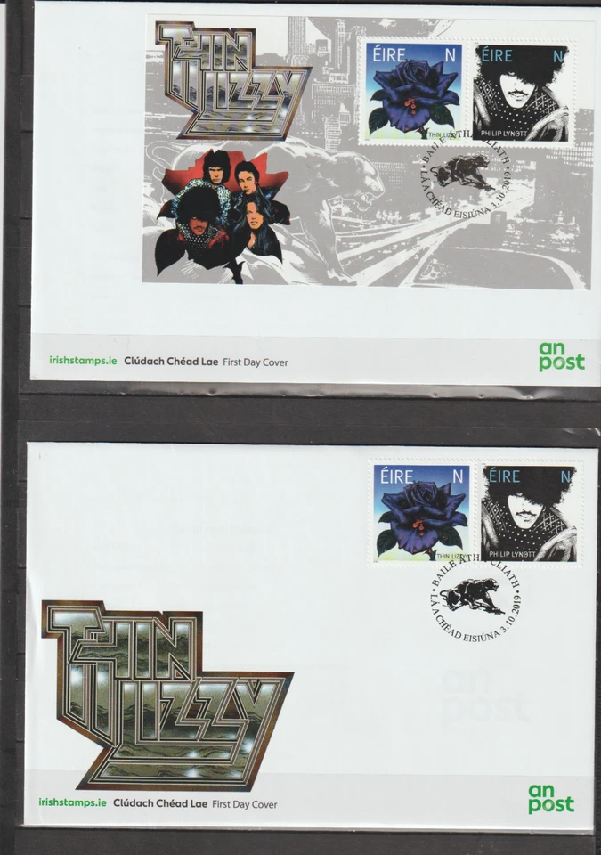 Ireland 2019 50th Anniversary Thin Lizzy x 2 FDC`s per scan - Изображение 1 из 1