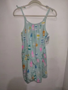 NWT Cat & Jack Girls Sleeveless Romper Size XXL (18) Plus, #U57 - Picture 1 of 4
