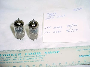 Matching Pair Fisher Amperex 12AX7 Tubes I65 Tested TV-7/U - Picture 1 of 7