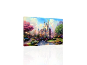 Magical Castle - CANVAS OR PRINT WALL ART - Picture 1 of 2