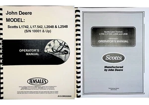 John Deere Scotts Lawn Tractor Owners Operators Manual L 1742 2048 2548 17.542 - Picture 1 of 8