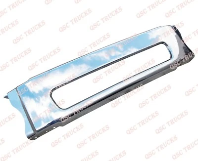 QSC Chrome Steel Front Center Bumper for Freightliner M2 Business 106 112 03-12 - Image 1 of 4