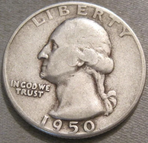 SELLING AS SHOWN - 1950 D WASHINGTON QUARTER *** 90% SILVER *** 352 Cover