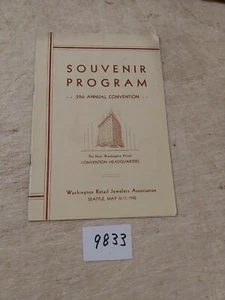 WASHINGTON RETAIL JEWELERS ASSOCIATION PROGRAM 1942 LOTS OF ADVERTISING BOOKLET - Picture 1 of 7