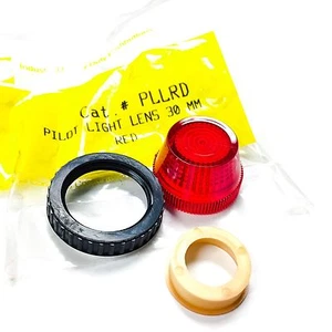 PLLRD Control Concepts 30mm Pilot Light Lens, Red - Picture 1 of 1