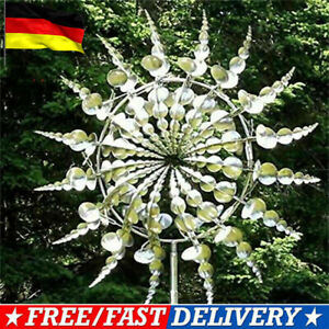 Unique Magische Windmühle Aus Metall Skulpturen Bewegen Sich Dem Lawn Wind Spinn