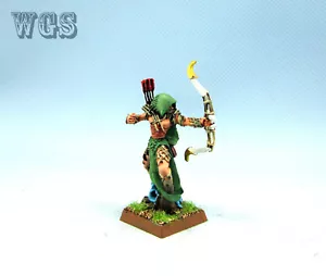 25 mm Warhammer WGS dipinto Waywatcher legno elfo Highborn WE011 - Foto 1 di 6