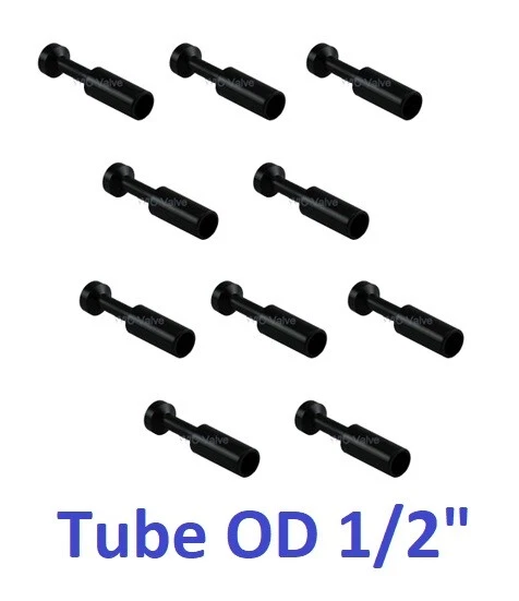 1/2" Inch Tube OD Pneumatic Plug Connector Plug In Tube Air Fitting 10 Pieces - Image 1 of 1