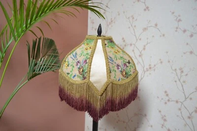 Pantalla mini cúpula ostra secreto jardín impresión mesa pantalla lámpara de pie Foto 1 de 4