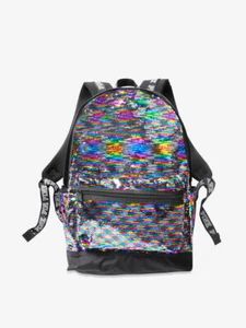 Mochila Victoria's Secret ROSA Bling Campus Arco Iris Nueva con Etiquetas - Imagen 1 de 5